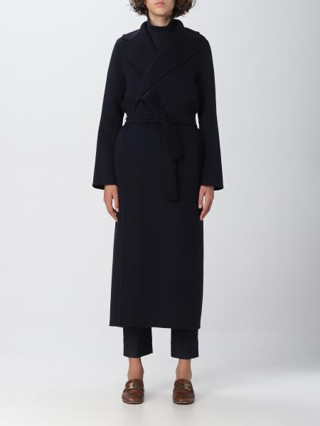 'S MAX MARA: coat for woman - Blue | 'S Max Mara coat 90160923670 ...