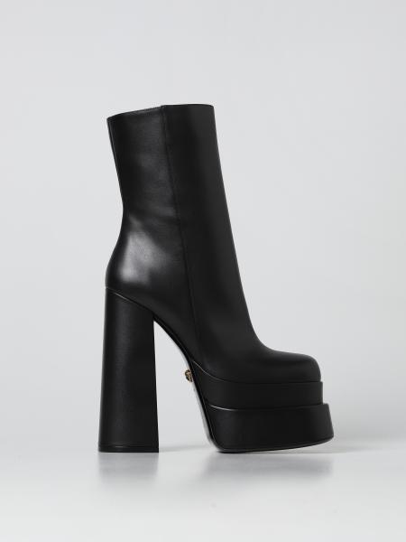 Versace donna: Stivaletto con plateau Medusa Aevitas Versace in pelle