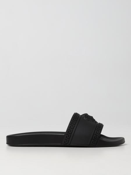 VERSACE: Shoes men - Black | Sandals Versace DSU5883DGO9G GIGLIO.COM