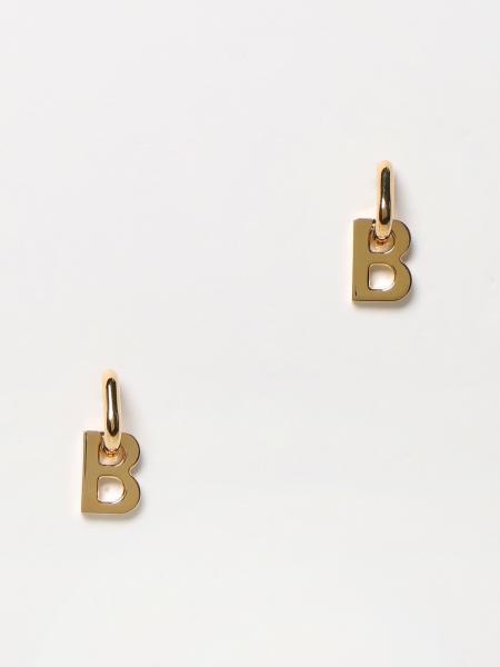 Balenciaga B Chain XS brass earrings