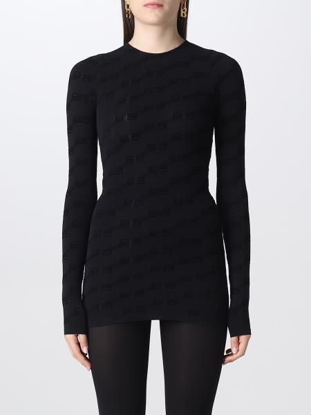 BALENCIAGA: top for woman - Black | Balenciaga top 600879 3C5B4 online ...