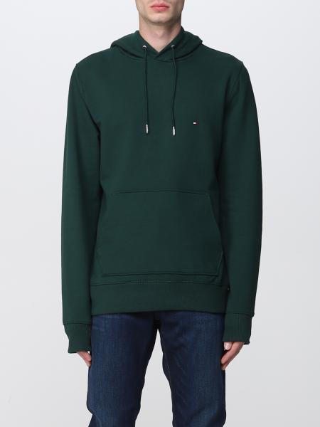 TOMMY HILFIGER: sweatshirt for men - Green | Tommy Hilfiger sweatshirt ...