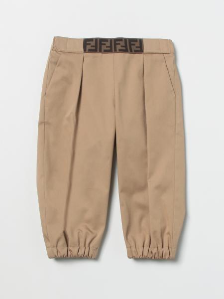 Pantaloni Fendi: Cotone con logo ff