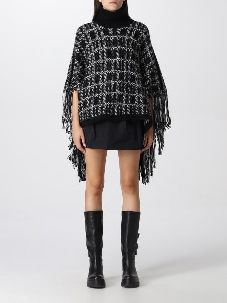 Poncho in maglia di misto mohair Red Valentino