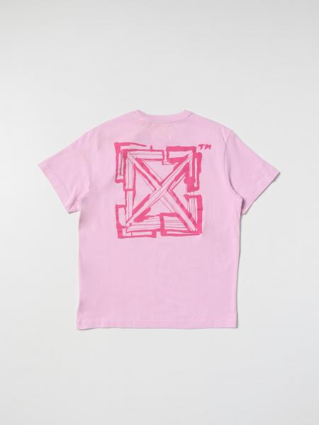 OFF-WHITE: t-shirt for girls - Pink | Off-White t-shirt ...