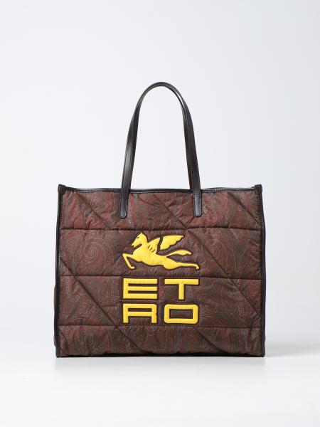 Etro Tote bag gesteppt mit Paisley-Muster