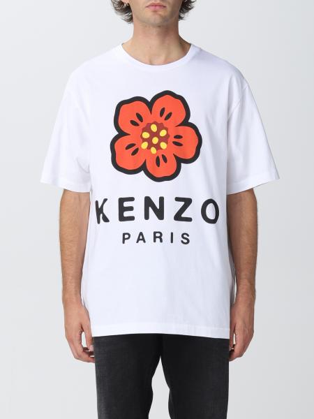 Kenzo uomo: T-shirt Kenzo in cotone con stampa fiore