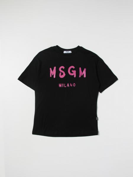 T-shirt bambina: T-shirt Msgm Kids con stampa logo