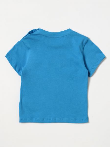 PALM ANGELS: t-shirt for baby - Gnawed Blue | Palm Angels t-shirt ...