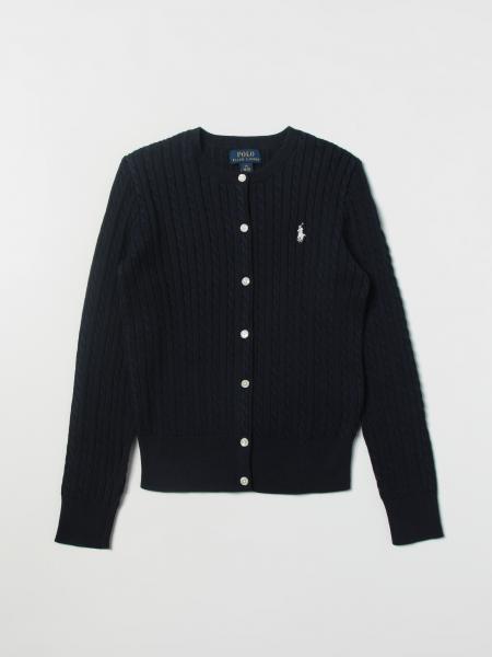 POLO RALPH LAUREN: sweater for girls - Navy | Polo Ralph Lauren sweater ...