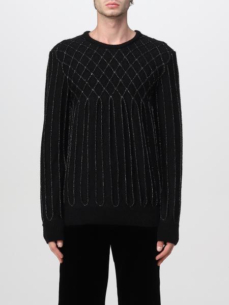 SAINT LAURENT: sweater for man - Black | Saint Laurent sweater ...