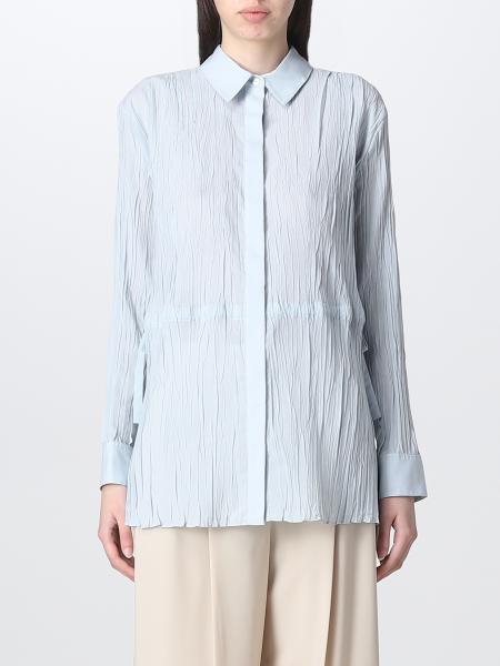 THEORY: shirt for woman - Sky Blue | Theory shirt M0605507 online on ...