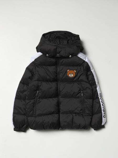 MOSCHINO KID: jacket for boys - Black | Moschino Kid jacket HUS03HL3A22 ...