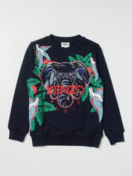 KENZO KIDS: sweater for boys - Blue | Kenzo Kids sweater K25704 online ...