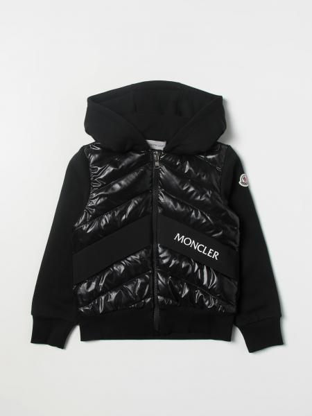 Kids' Moncler: Moncler zip-up hoodie with padded panel