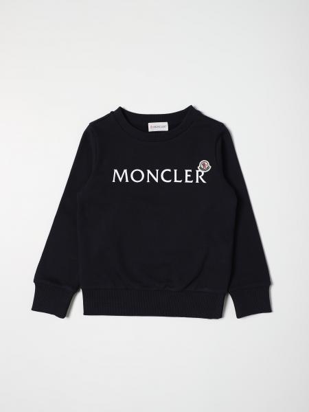 Moncler: Felpa Moncler in cotone con logo