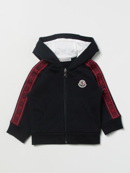 Moncler cotton sweatshirt with logo bands