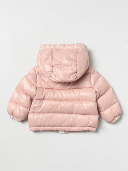 MONCLER: Salzman down jacket with hood - Pink | Moncler jacket ...