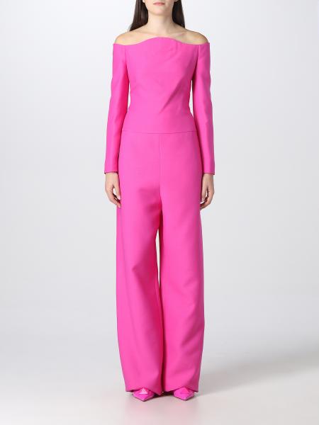 Tuta Pink PP Collection Valentino in crepe couture