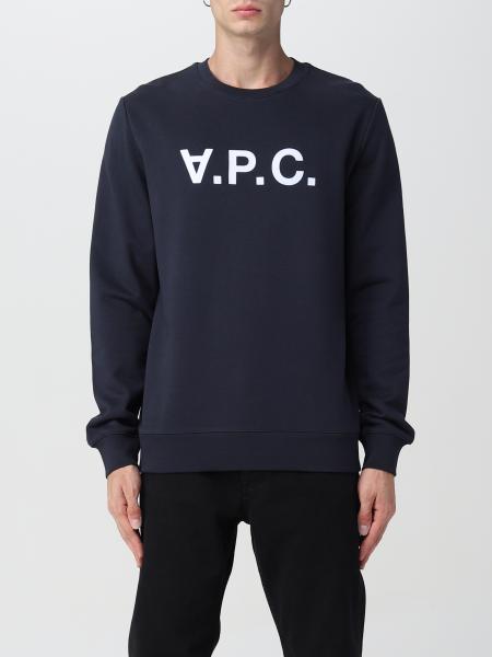 A.P.C.: sweatshirt for man - Navy | A.p.c. sweatshirt COFAXH27378 ...