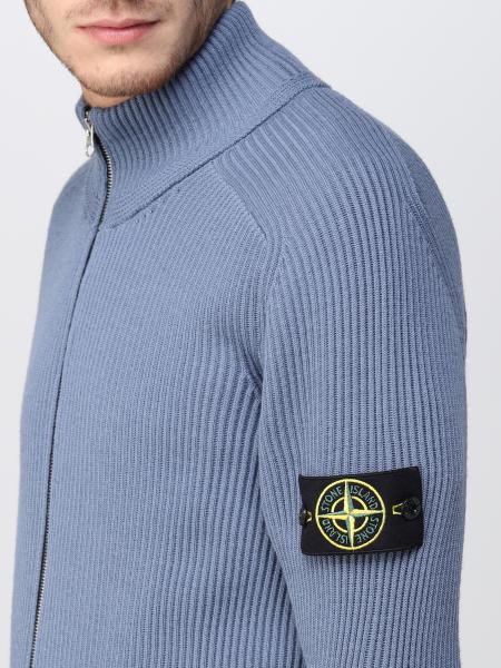 stone island white cardigan