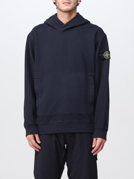 STONE ISLAND: hoodie - Navy | Stone Island sweatshirt 61820 online