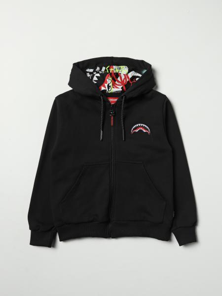 SPRAYGROUND: sweater for boys - Black | Sprayground sweater SPY274 ...