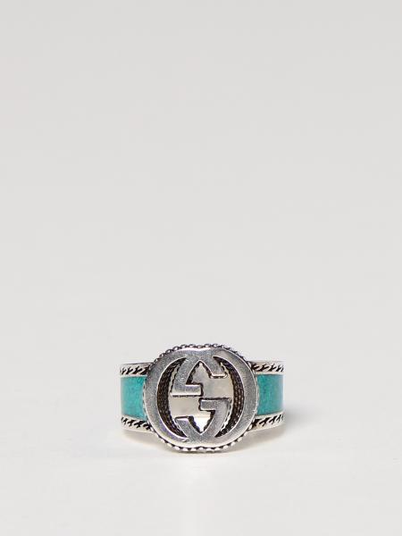 Gucci für Damen: GG Gucci Ring in Silber mit Emaille