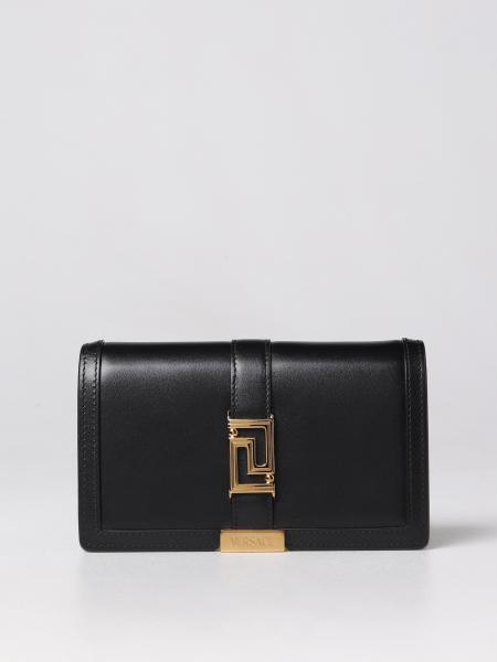 Versace: Greca Goddess Versace leather wallet bag