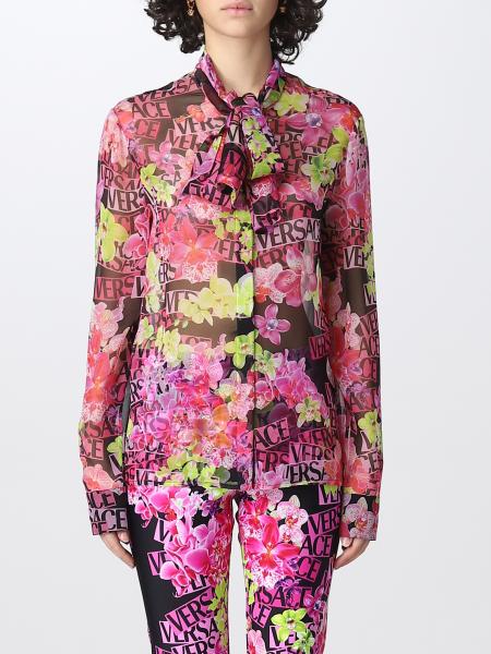 Orchid Versace silk shirt