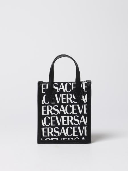 Borsa Versace in canvas e pelle