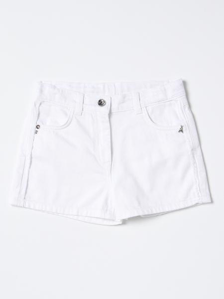 PATRIZIA PEPE: short for girls - White | Patrizia Pepe short 7P0281D035 ...