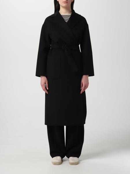 S MAX MARA: virgin wool coat - Black | S Max Mara coat 2390110331600 ...