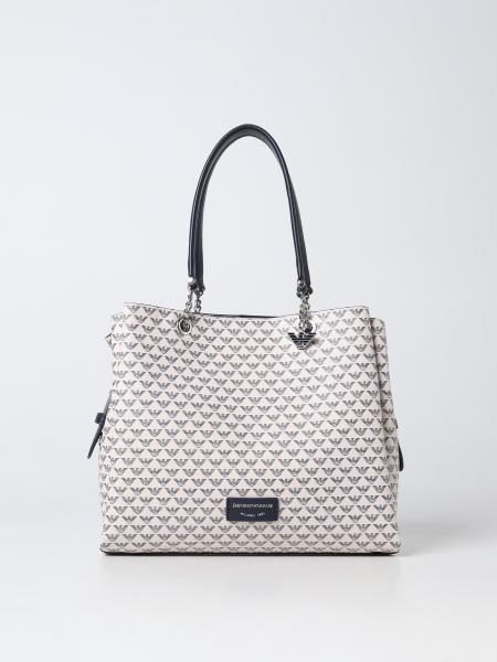 Emporio Armani bag in synthetic leather with all over logo