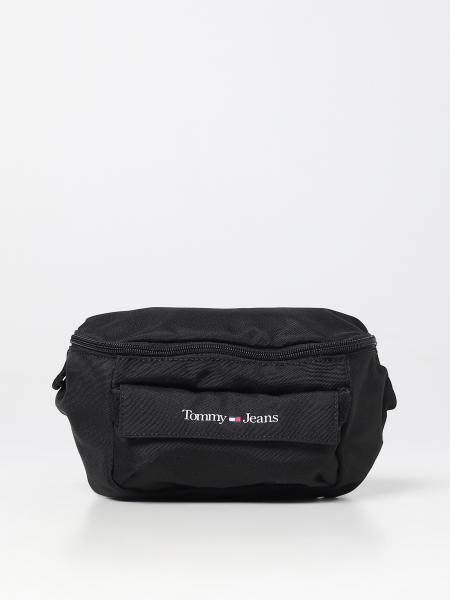 TOMMY JEANS: belt bag for man - Black | Tommy Jeans belt bag AM0AM10721 ...