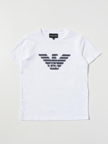 EMPORIO ARMANI KIDS: t-shirt for boys - White | Emporio Armani