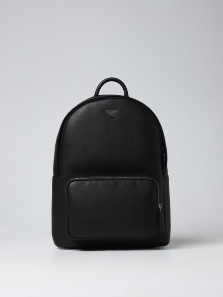 Men's Emporio Armani: Emporio Armani backpack in recycled leather