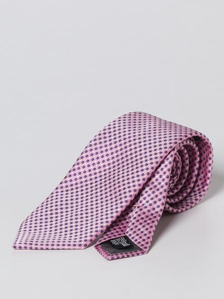 Emporio Armani silk tie with jacquard pattern