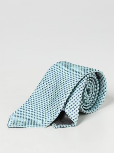 Emporio Armani silk tie with jacquard pattern