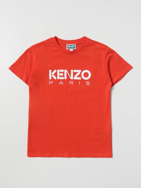 KENZO KIDS: t-shirt for boys - Red | Kenzo Kids t-shirt K25777 online ...