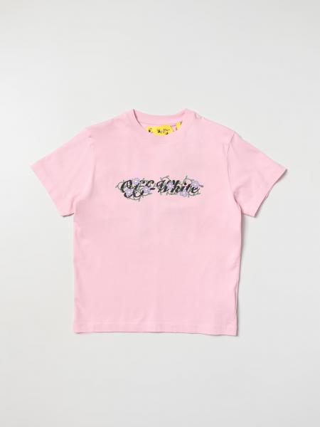 OFF-WHITE: t-shirt for girls - Pink | Off-White t-shirt ...