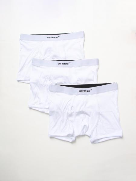 OFF-WHITE: Set of 3 Helvetica stretch cotton boxers - White | Off-White ...