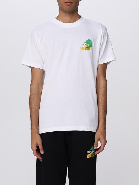 Felpa Off-White uomo: T-shirt Off-White in cotone con stampa frecce