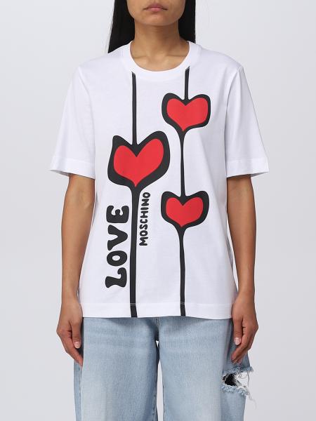 T-shirt Love Moschino in cotone con logo