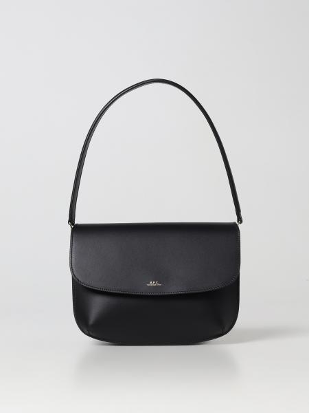 A.P.C.: shoulder bag for woman - Black | A.p.c. shoulder bag ...