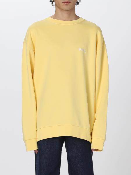 A.P.C.: sweatshirt for man - Yellow | A.p.c. sweatshirt COFDZH27790 ...