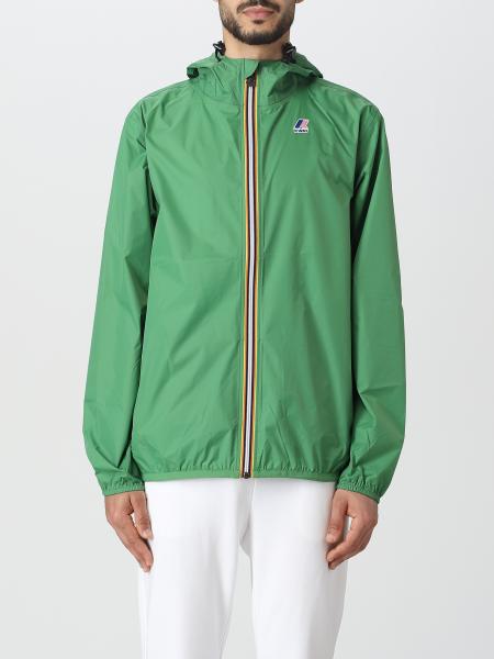 K-WAY: jacket for man - Grass Green | K-Way jacket K004BD0 online on ...