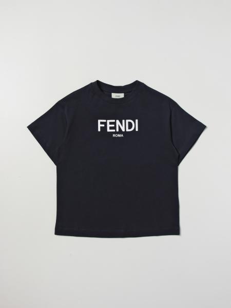 Fendi Roma Navy T Shirt