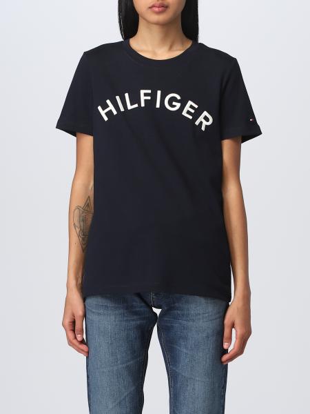 TOMMY HILFIGER: t-shirt for woman - Blue | Tommy Hilfiger t-shirt ...