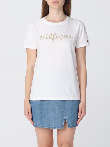 TOMMY HILFIGER: t-shirt for woman - White | Tommy Hilfiger t-shirt ...